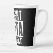 Unten Text hinzufügen Milchtasse (Rechts)