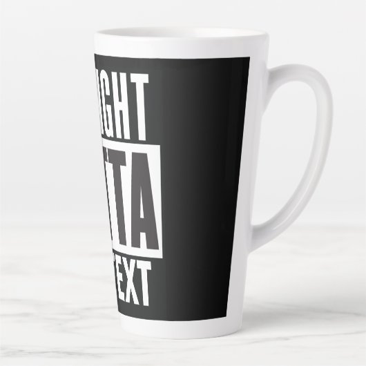 Unten Text hinzufügen Milchtasse (Rechts)