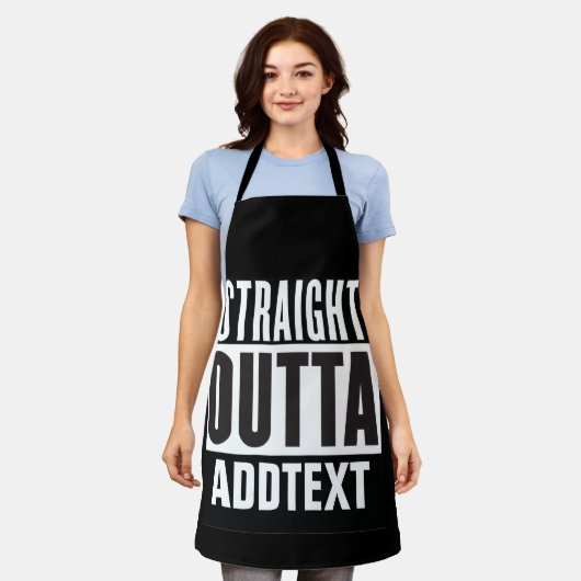 Unten Text hinzufügen Schürze (Getragen)