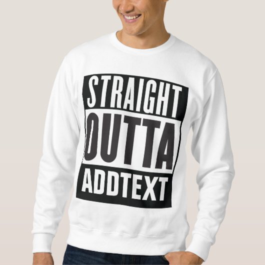 Unten Text hinzufügen Sweatshirt (Vorderseite)