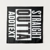 Unten Text hinzufügen Wandteppich (Vorderseite (Horizontal))