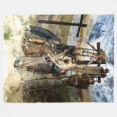 UNTEN vom CROSS Fleecedecke (Vorderseite (Horizontal))