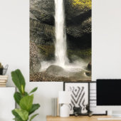 Unten von Latourell Falls, Oregon Poster (Heimbüro)