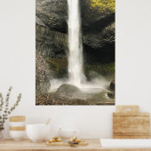 Unten von Latourell Falls, Oregon Poster (Küche)