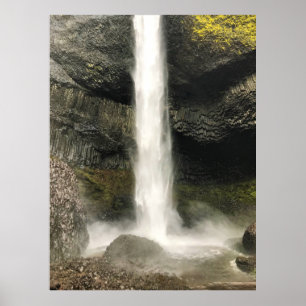 Unten von Latourell Falls, Oregon Poster