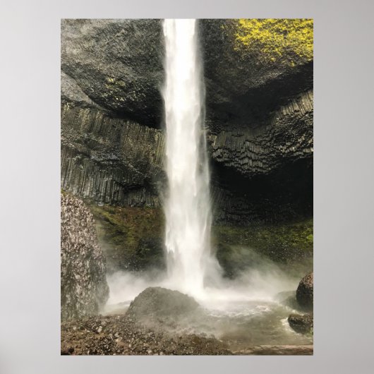 Unten von Latourell Falls, Oregon Poster (Vorne)