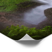 Unten von Latourell Falls, Oregon Poster (Ecke)