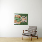Unten Weste-Tiger Wandteppich (Beispiel (Horizontal))