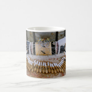 Unten wickeln kaffeetasse