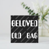 UNTEN WORTWORTE DER ALTEN BAG WORTE TEXT FUNNY (Stehend Vorderseite)