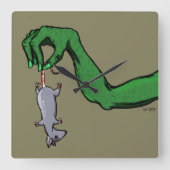 Unten zählen quadratische wanduhr (Vorderseite)