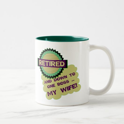 Unten zu einem Chef Zweifarbige Tasse (Rechts)