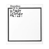 Unter 10 $ | Doodles a Wimpy Artist Notizblock (Vorderseite)