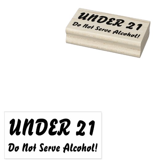 UNTER 21 GUMMISTEMPEL (Stempel)