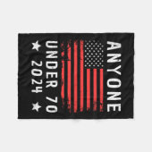 Unter 70 2024 Anti-Biden-Anti-Trump Fleecedecke (Vorderseite (Horizontal))