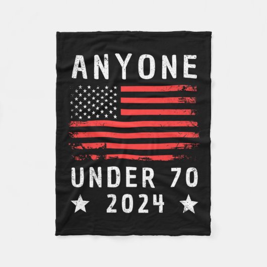 Unter 70 2024 Anti-Biden-Anti-Trump Fleecedecke (Vorderseite)