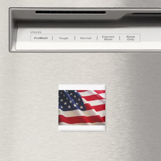 unter amerikanischer Flagge Magnet (In Situ (Geschirrspüler))
