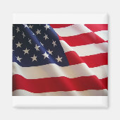 unter amerikanischer Flagge Magnet (Vorne)