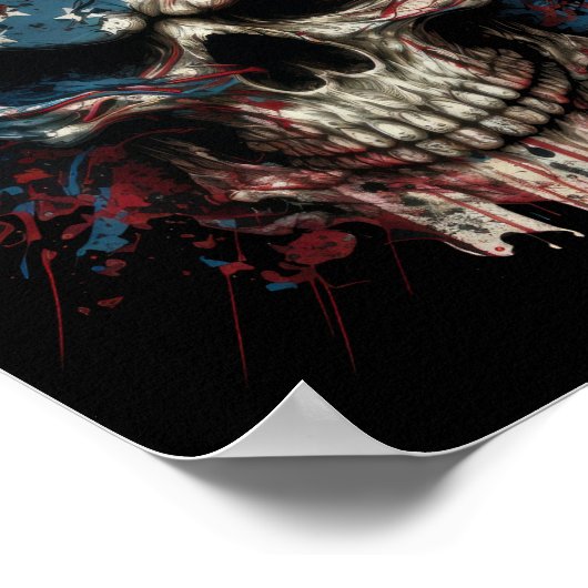 unter amerikanischer Flagge Poster (Ecke)