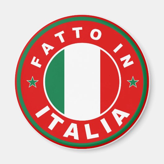 unter Angabe des italienischen Flaggenkennzeichens Magnet (Vorne)