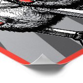 Unter Aufsicht großer Printmedien Poster (Ecke)