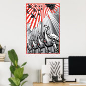 Unter Aufsicht großer Printmedien Poster (Heimbüro)