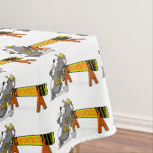 Unter "Banner Rectangle of Construction Worker" Tischdecke (Beispiel)