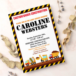 UNTER BAU Baby Shower Party Einladung