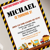 UNTER BAU Geburtstagspartei Einladung