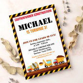 UNTER BAU Geburtstagspartei Einladung