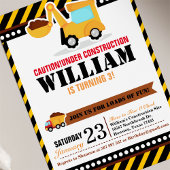 UNTER BAU Geburtstagspartei Einladung