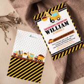 UNTER BAU Geburtstagspartei Einladung