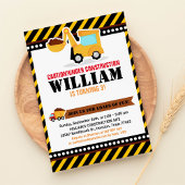 UNTER BAU Geburtstagspartei Einladung