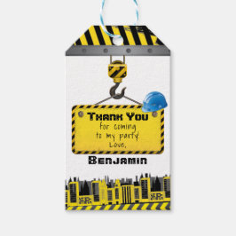 Unter Bau Geburtstagsparty Danke Geschenkanhänger