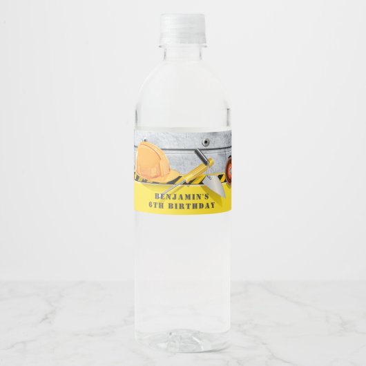 Unter Bau - Geburtswasserflasche - Etikett (Vorderseite)