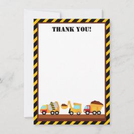 UNTER BAU Vielen Dank Anmerkungen Dankeskarte