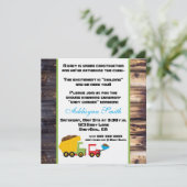 Unter Baueinladung geschlechtsneutral Einladung (Stehend Vorderseite)