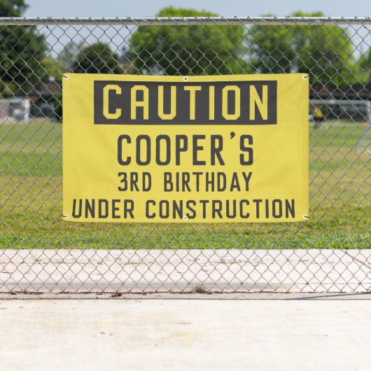 unter Baugestänge Banner (Insitu)