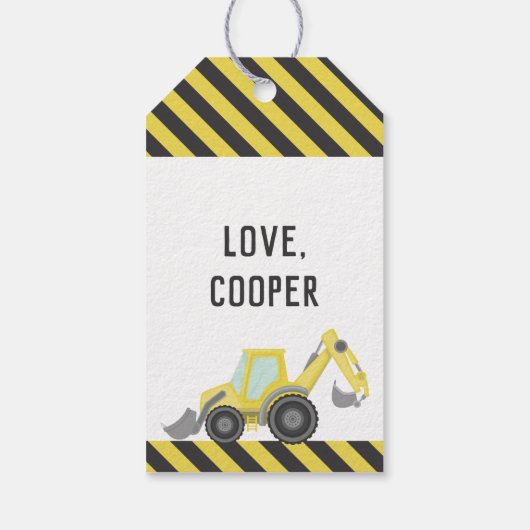 unter Baugestänge Geschenkanhänger (Rückseite)