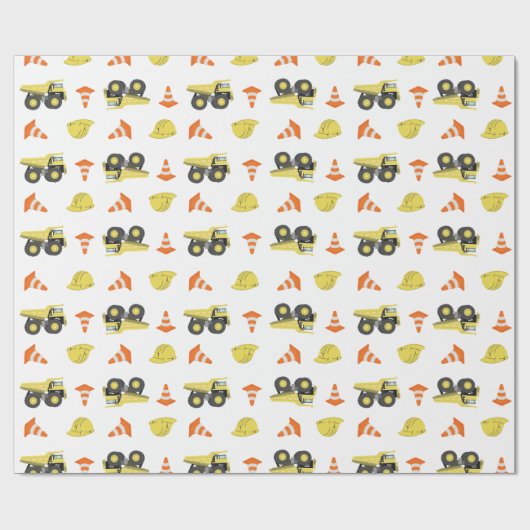 unter Baugestänge Geschenkpapier (Flach)