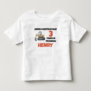 Unter Baugewerbe Geburtstagskind Custom Party Kleinkind T-shirt