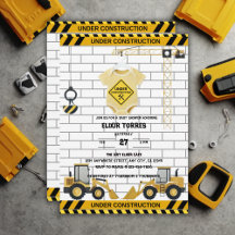 Unter Baugewerbekleidung Babydusche