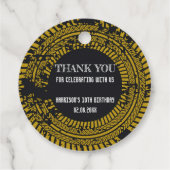 Unter Baugrabarbeiten Danke, Geburtstag Geschenkanhänger (Rückseite)