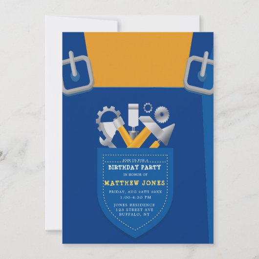 Unter Bauherrschaft Geburtstagspartei (Vorderseite)