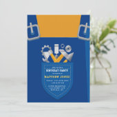 Unter Bauherrschaft Geburtstagspartei (Stehend Vorderseite)