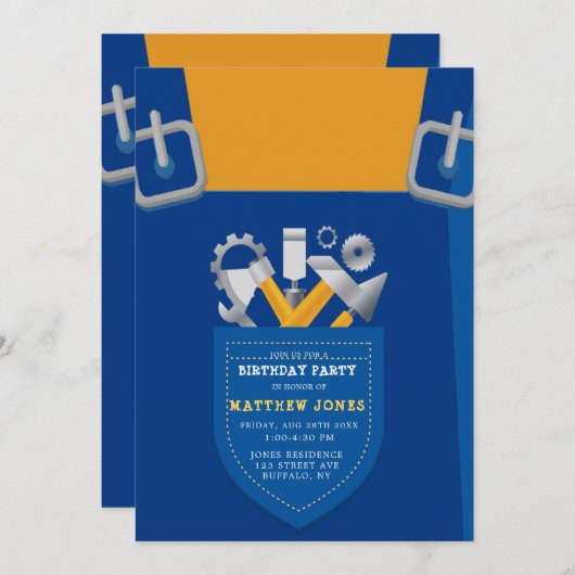 Unter Bauherrschaft Geburtstagspartei (Vorne/Hinten)