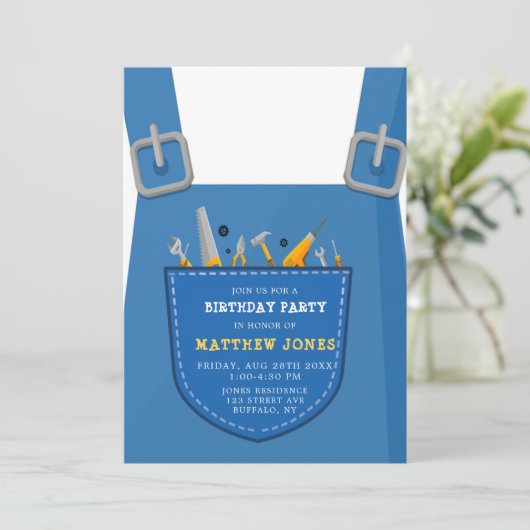 Unter Bauherrschaft Geburtstagspartei (Stehend Vorderseite)