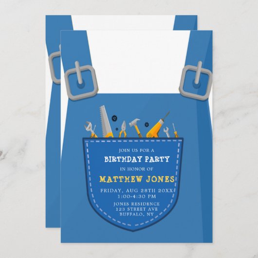 Unter Bauherrschaft Geburtstagspartei (Vorne/Hinten)