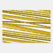 Unter Bauschutz Zeichen Geschenke signieren Geschenkpapier Set (Vorderseite)