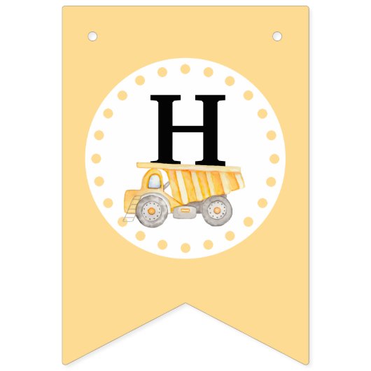 Unter Baustelle Geburtstagsbanner Wimpelkette (Zweite Fahne)